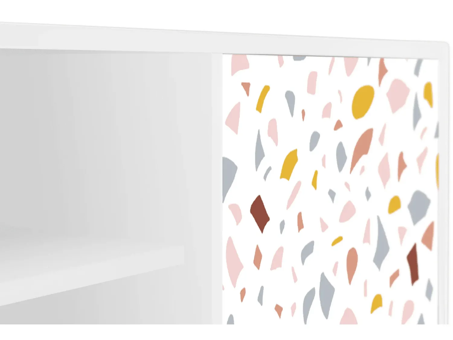 Móvel De Tv* Mueble de TV - 170х69х48 cm - T2 - Marmelade Cheese, Branco Bege