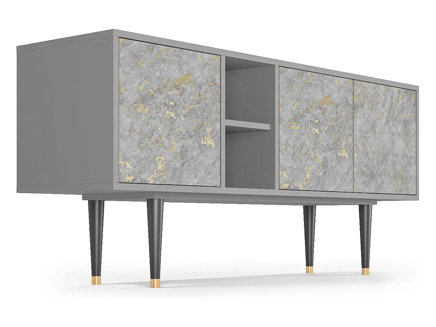 Mueble de TV - 150х69х41 cm - T5 - Mariana Trench, Cinza^ Móvel De Tv