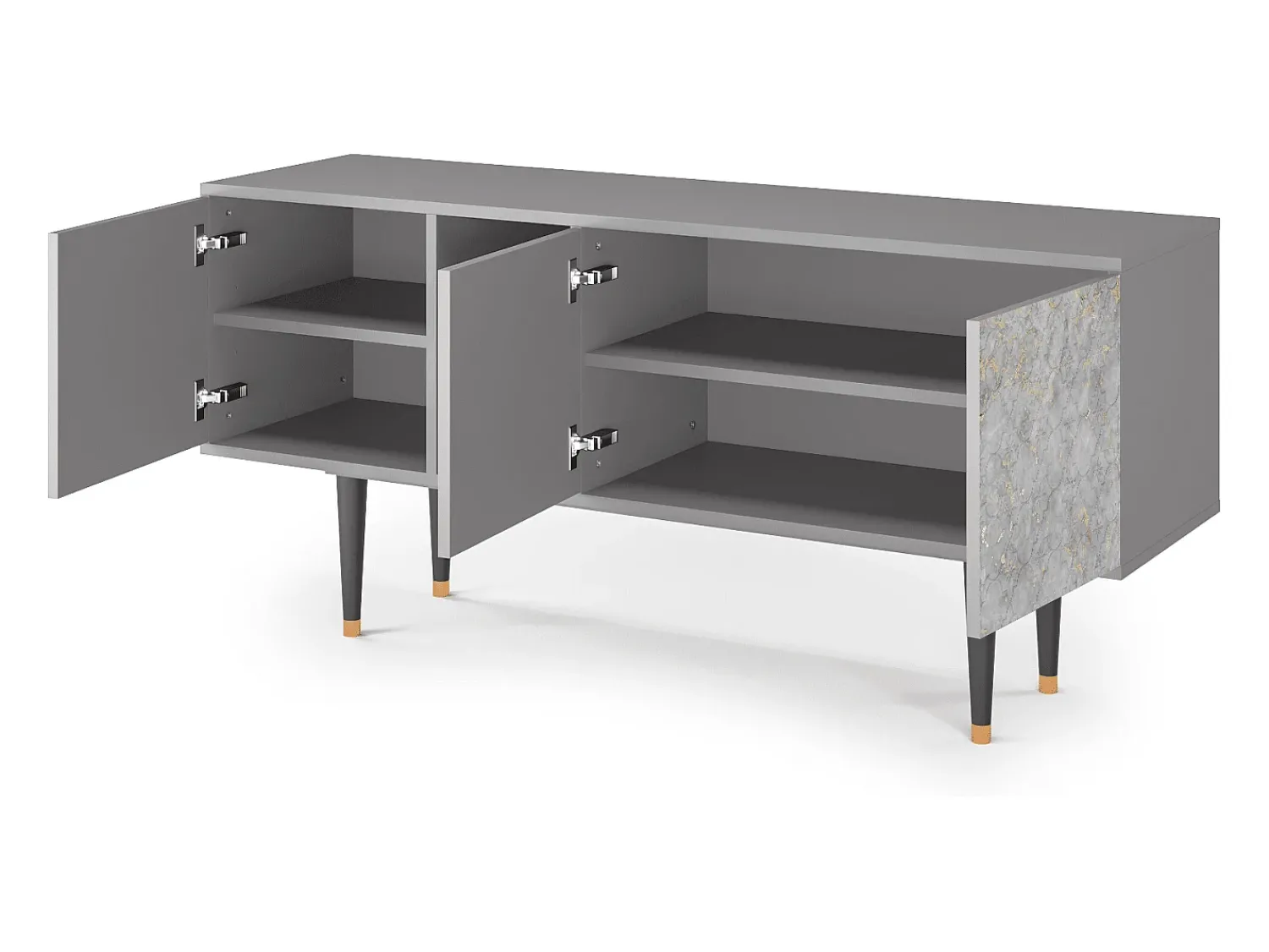 Mueble de TV - 150х69х41 cm - T5 - Mariana Trench, Cinza^ Móvel De Tv