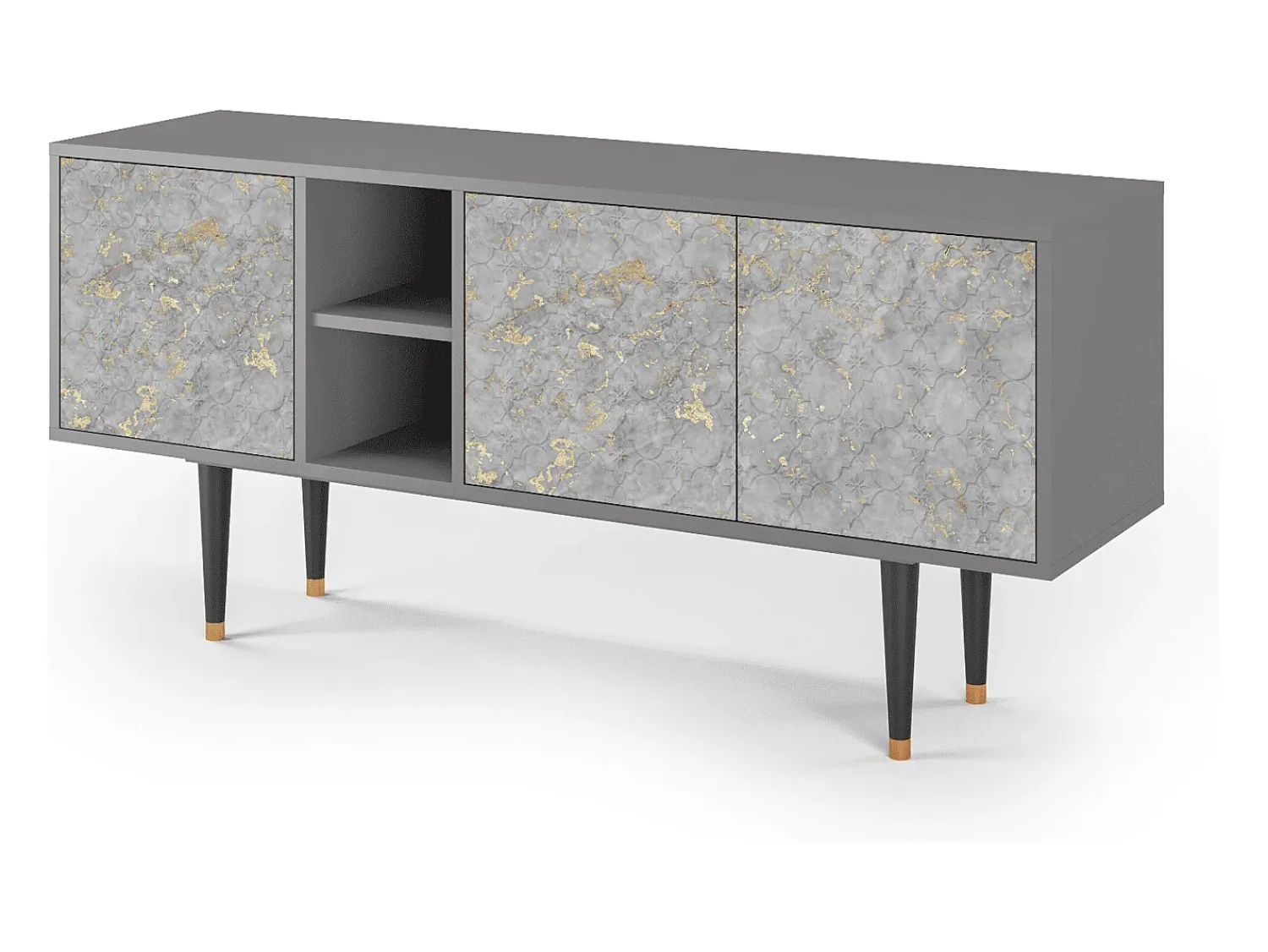 Mueble de TV - 150х69х41 cm - T5 - Mariana Trench, Cinza^ Móvel De Tv