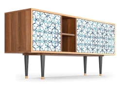 Mueble de TV - 150х69х41 cm - T5 - Marine Strings, Nogueira^ Móvel De Tv