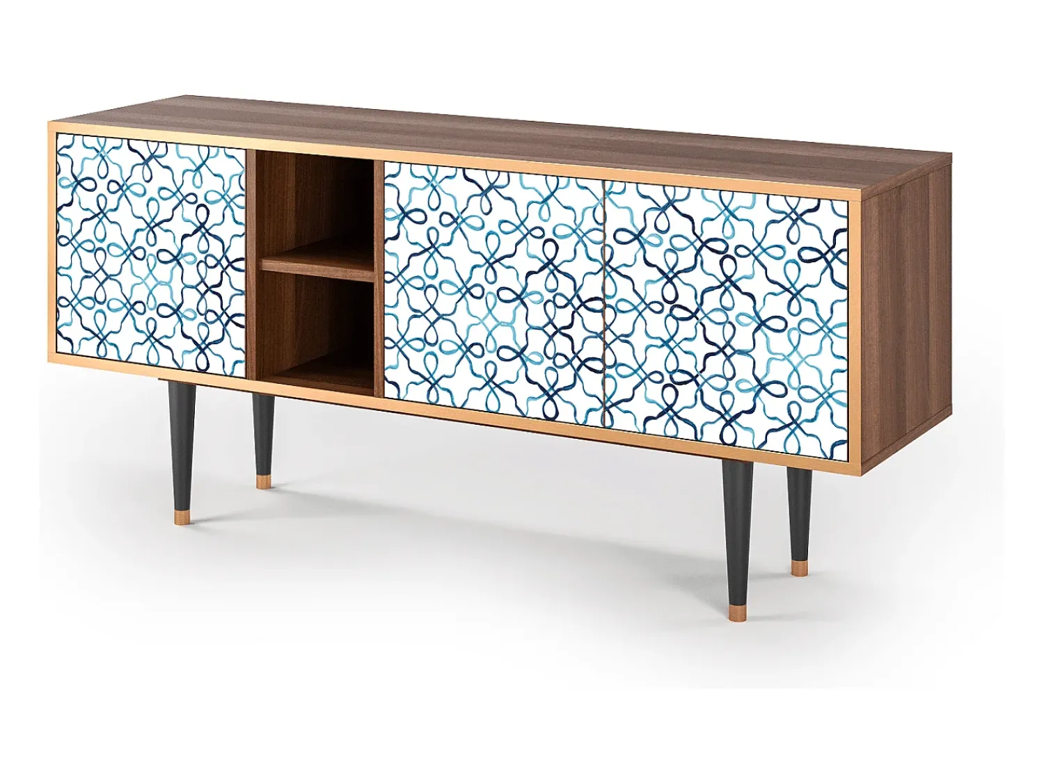 Mueble de TV - 150х69х41 cm - T5 - Marine Strings, Nogueira^ Móvel De Tv