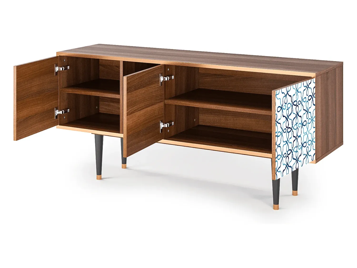 Mueble de TV - 150х69х41 cm - T5 - Marine Strings, Nogueira^ Móvel De Tv