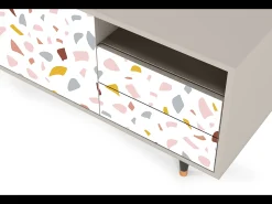 Móvel De Tv| Mueble de TV - 125х56х41 cm - T7 - Marmelade Cheese, Areia Bege