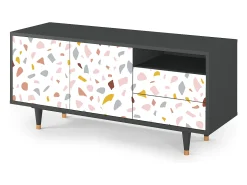 Mueble de TV - 125х56х41 cm - T7 - Marmelade Cheese, Antracite^ Móvel De Tv