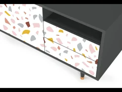 Mueble de TV - 125х56х41 cm - T7 - Marmelade Cheese, Antracite^ Móvel De Tv