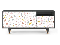 Mueble de TV - 125х56х41 cm - T7 - Marmelade Cheese, Antracite^ Móvel De Tv