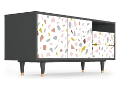 Mueble de TV - 125х56х41 cm - T7 - Marmelade Cheese, Antracite^ Móvel De Tv
