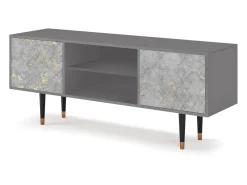 Móvel De Tv* Mueble de TV - 170х69х48 cm - T2 - Mariana Trench, Cinza Cinzento