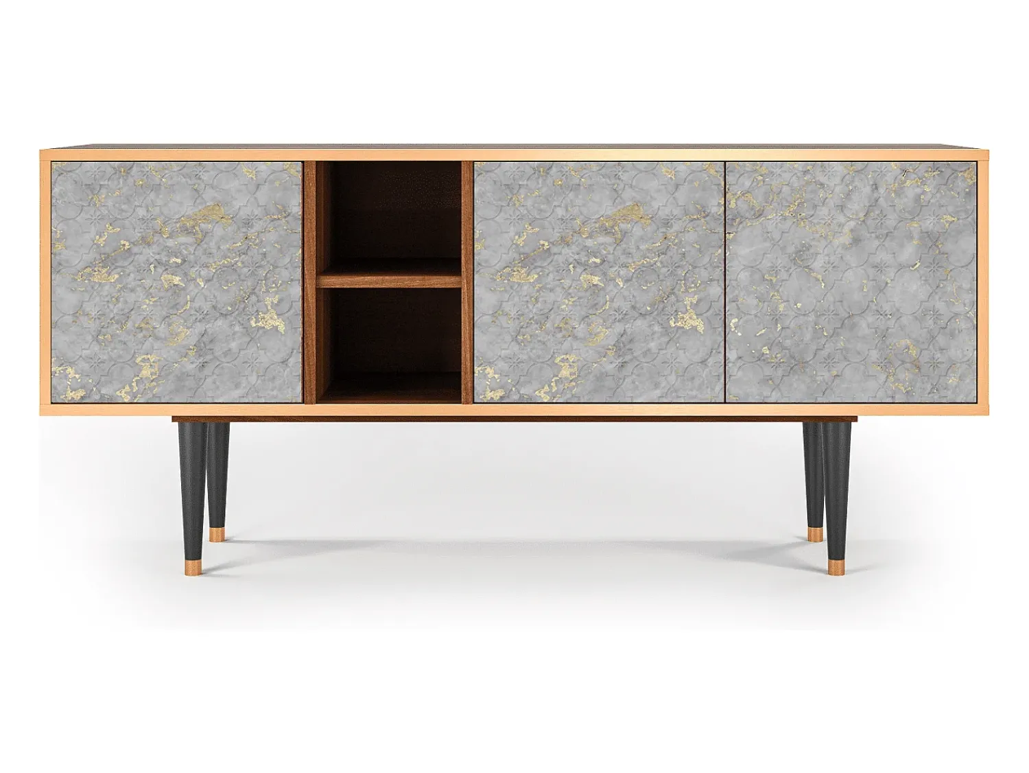 Mueble de TV - 150х69х41 cm - T5 - Mariana Trench, Nogueira^ Móvel De Tv