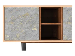 Mueble de TV - 150х69х41 cm - T5 - Mariana Trench, Nogueira^ Móvel De Tv