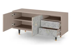 Móvel De Tv* Mueble de TV - 125х56х41 cm - T7 - Mariana Trench, Latte Bege
