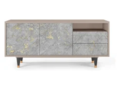 Móvel De Tv* Mueble de TV - 125х56х41 cm - T7 - Mariana Trench, Latte Bege