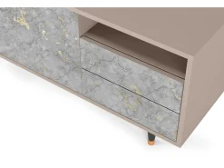 Móvel De Tv* Mueble de TV - 125х56х41 cm - T7 - Mariana Trench, Latte Bege