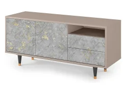 Móvel De Tv* Mueble de TV - 125х56х41 cm - T7 - Mariana Trench, Latte Bege