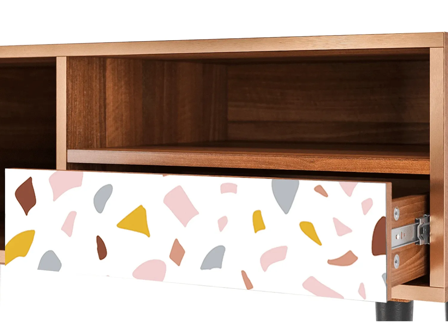 Sale Mueble de TV - 115х59х48 cm - T3 - Marmelade Cheese, Nogueira Castanho