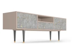 Móvel De Tv| Mueble de TV - 170х59х41 cm - T6 - Mariana Trench, Latte Bege