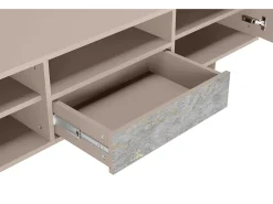 Móvel De Tv| Mueble de TV - 170х59х41 cm - T6 - Mariana Trench, Latte Bege