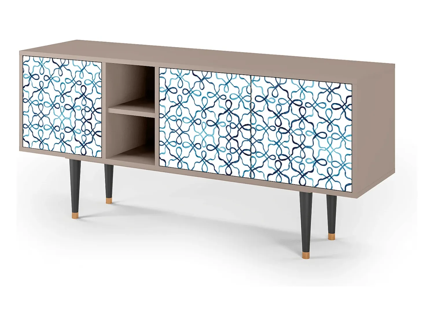 Móvel De Tv| Mueble de TV - 150х69х41 cm - T5 - Marine Strings, Latte Bege