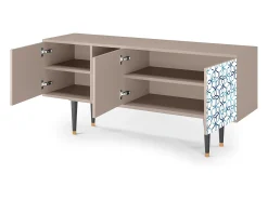 Móvel De Tv| Mueble de TV - 150х69х41 cm - T5 - Marine Strings, Latte Bege