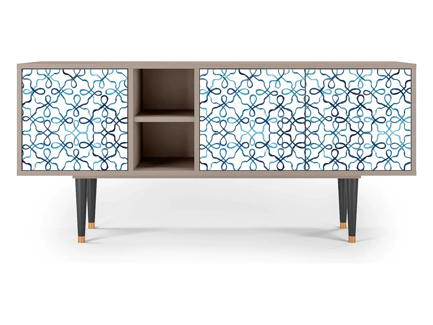 Móvel De Tv| Mueble de TV - 150х69х41 cm - T5 - Marine Strings, Latte Bege