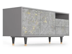 Mueble de TV - 125х56х41 cm - T7 - Mariana Trench, Cinza^ Móvel De Tv
