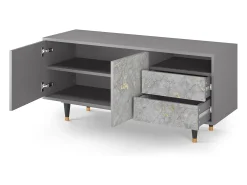 Mueble de TV - 125х56х41 cm - T7 - Mariana Trench, Cinza^ Móvel De Tv