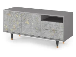 Mueble de TV - 125х56х41 cm - T7 - Mariana Trench, Cinza^ Móvel De Tv