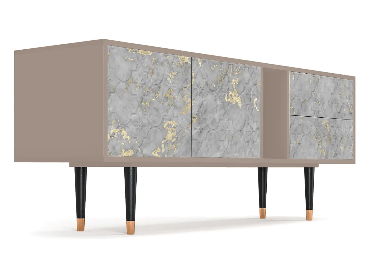 Discount Mueble de TV - 170х69х48 cm - T1 - Mariana Trench, Latte Bege