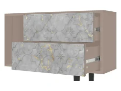 Discount Mueble de TV - 170х69х48 cm - T1 - Mariana Trench, Latte Bege