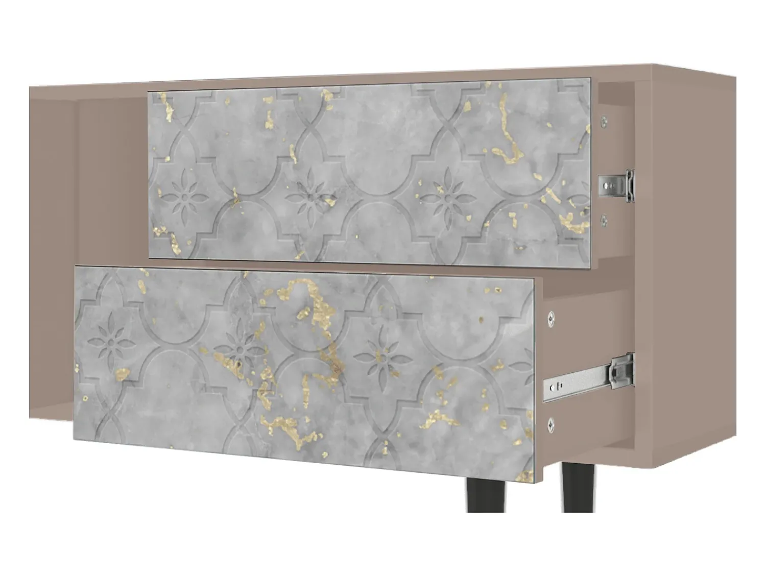 Discount Mueble de TV - 170х69х48 cm - T1 - Mariana Trench, Latte Bege