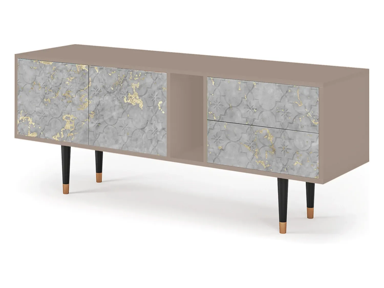 Discount Mueble de TV - 170х69х48 cm - T1 - Mariana Trench, Latte Bege