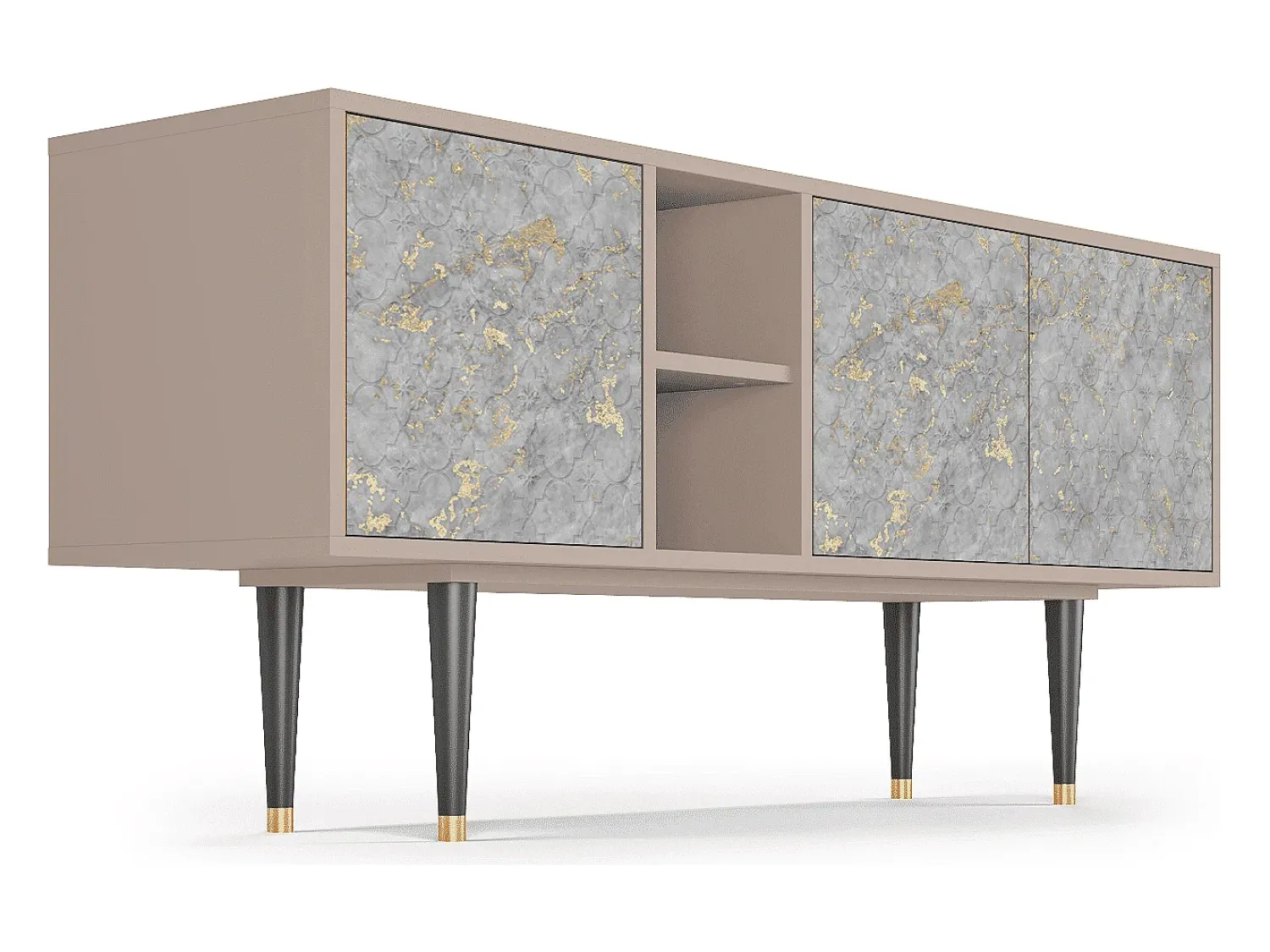 Mueble de TV - 150х69х41 cm - T5 - Mariana Trench, Latte Bege