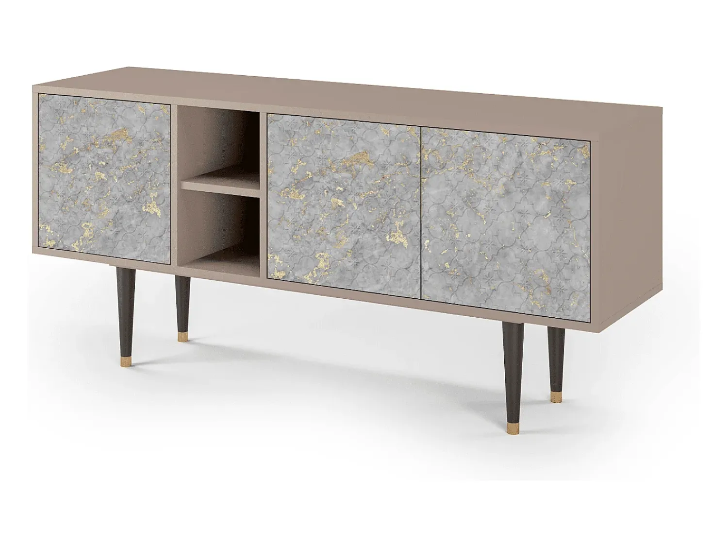 Mueble de TV - 150х69х41 cm - T5 - Mariana Trench, Latte Bege