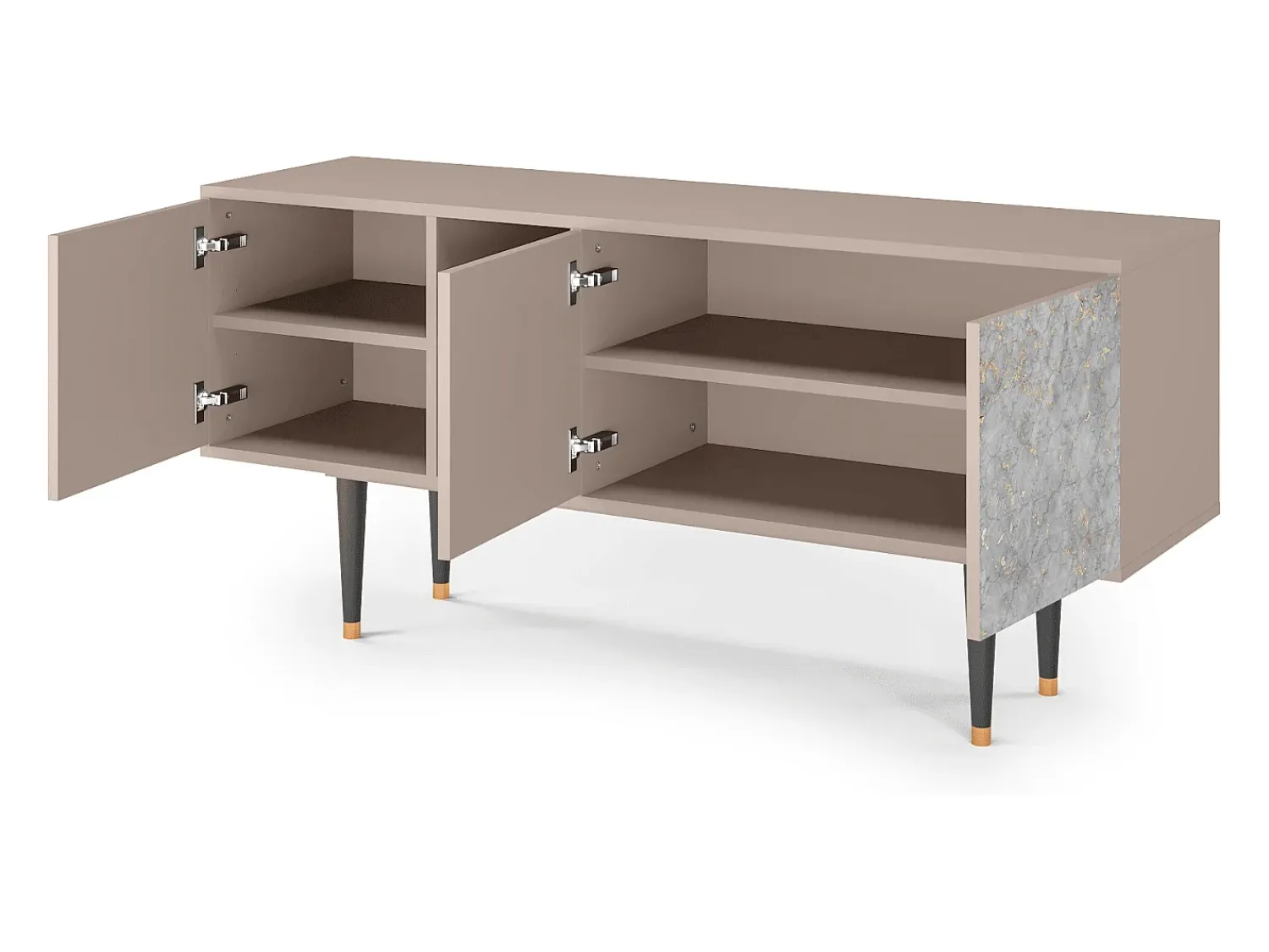 Mueble de TV - 150х69х41 cm - T5 - Mariana Trench, Latte Bege