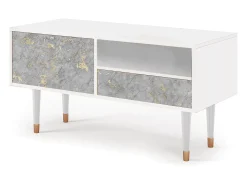 Outlet Mueble de TV - 115х59х48 cm - T3 - Mariana Trench, Branco Bege
