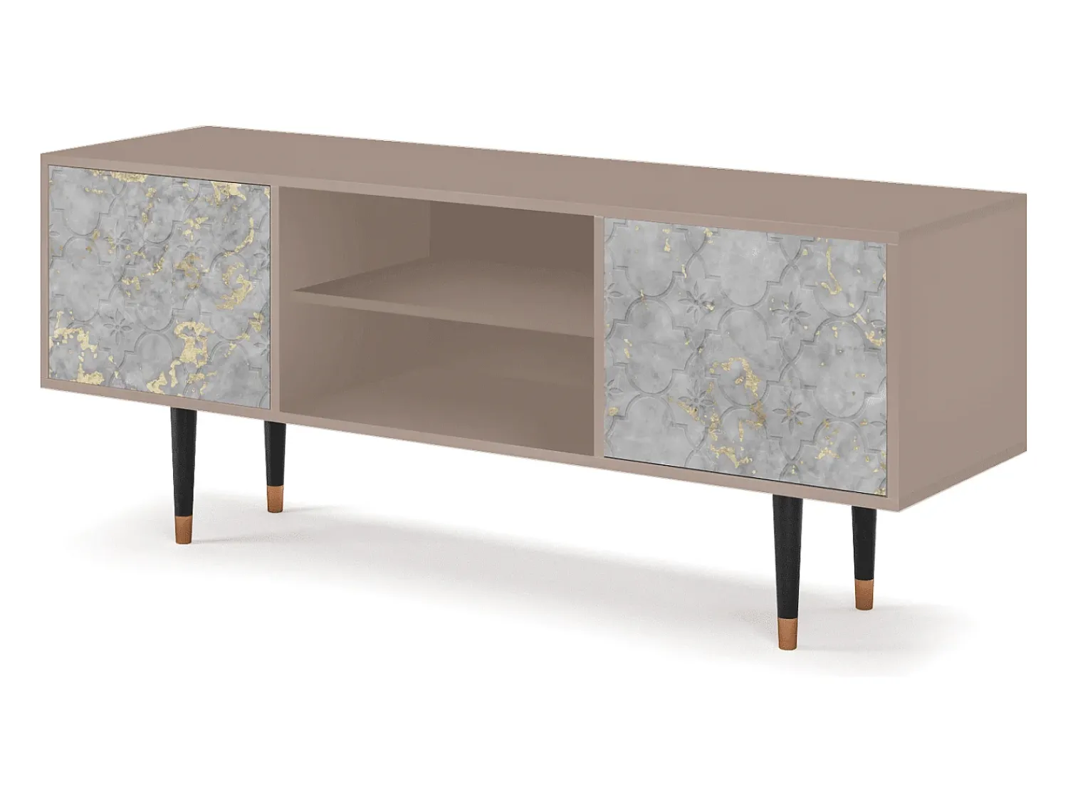 Móvel De Tv| Mueble de TV - 170х69х48 cm - T2 - Mariana Trench, Latte Bege