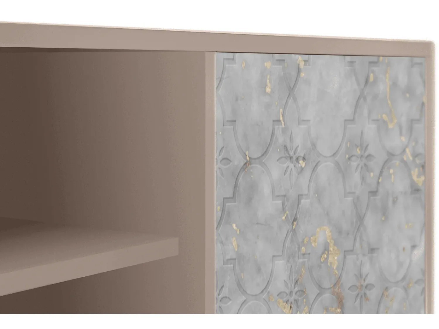 Móvel De Tv| Mueble de TV - 170х69х48 cm - T2 - Mariana Trench, Latte Bege