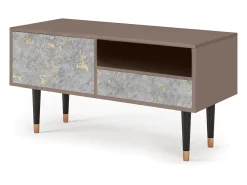 New Mueble de TV - 115х59х48 cm - T3 - Mariana Trench, Latte Bege