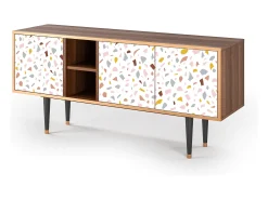 Mueble de TV - 150х69х41 cm - T5 - Marmelade Cheese, Nogueira^ Móvel De Tv