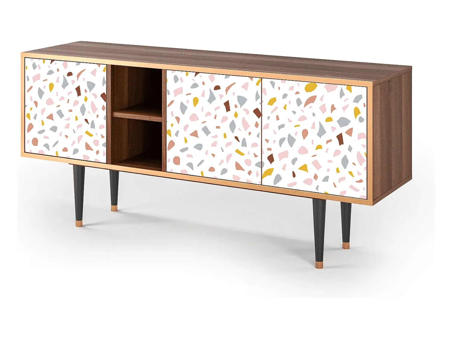 Mueble de TV - 150х69х41 cm - T5 - Marmelade Cheese, Nogueira^ Móvel De Tv