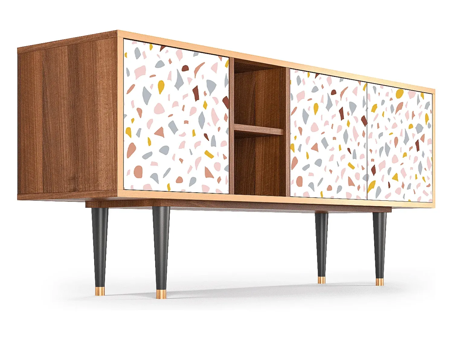 Mueble de TV - 150х69х41 cm - T5 - Marmelade Cheese, Nogueira^ Móvel De Tv
