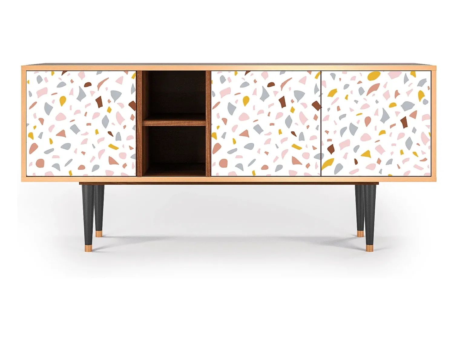 Mueble de TV - 150х69х41 cm - T5 - Marmelade Cheese, Nogueira^ Móvel De Tv