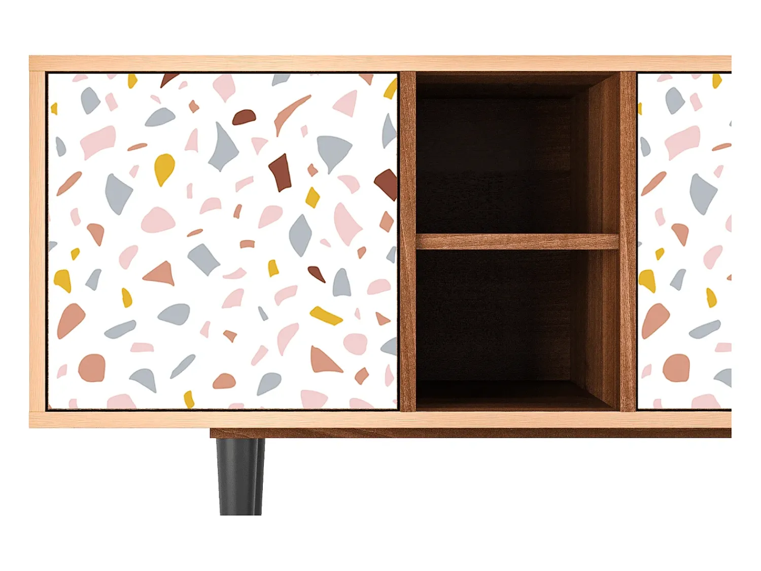Mueble de TV - 150х69х41 cm - T5 - Marmelade Cheese, Nogueira^ Móvel De Tv