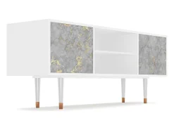 Móvel De Tv| Mueble de TV - 170х69х48 cm - T2 - Mariana Trench, Branco Bege