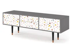 Mueble de TV - 170х59х48 cm - T4 - Marmelade Cheese, Cinza^ Móvel De Tv