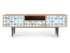 Mueble de TV - 170х59х41 cm - T6 - Marine Strings, Nogueira^ Móvel De Tv