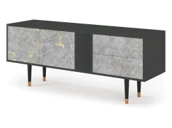 Móvel De Tv| Mueble de TV - 170х69х48 cm - T1 - Mariana Trench, Antracite Cinza antracite