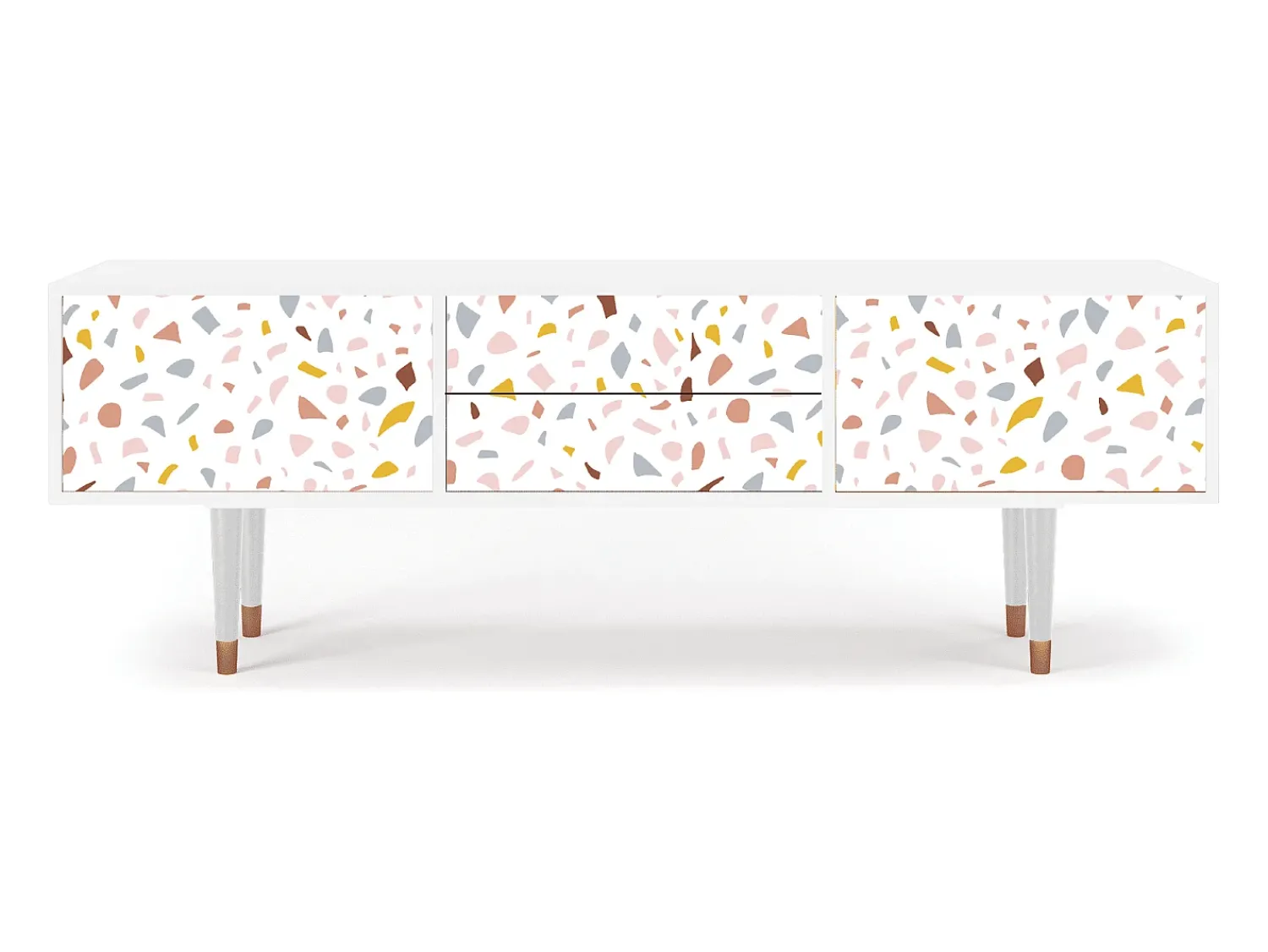 Mueble de TV - 170х59х48 cm - T4 - Marmelade Cheese, Branco^ Móvel De Tv
