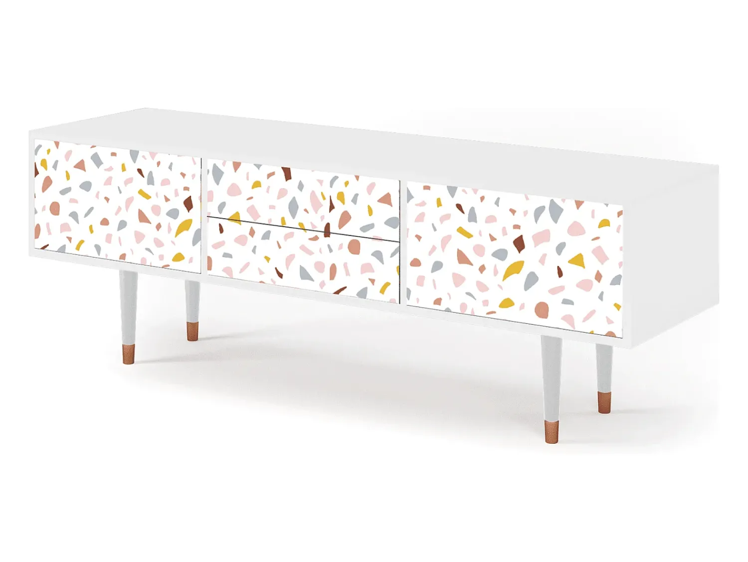 Mueble de TV - 170х59х48 cm - T4 - Marmelade Cheese, Branco^ Móvel De Tv